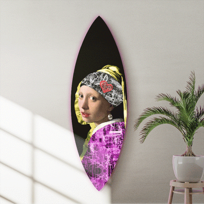 Surfboard Grunge pearl