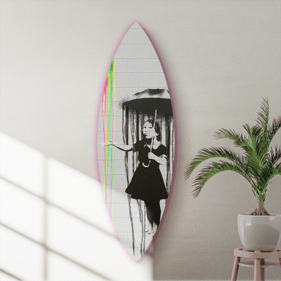 Surfboard Umbrella girl