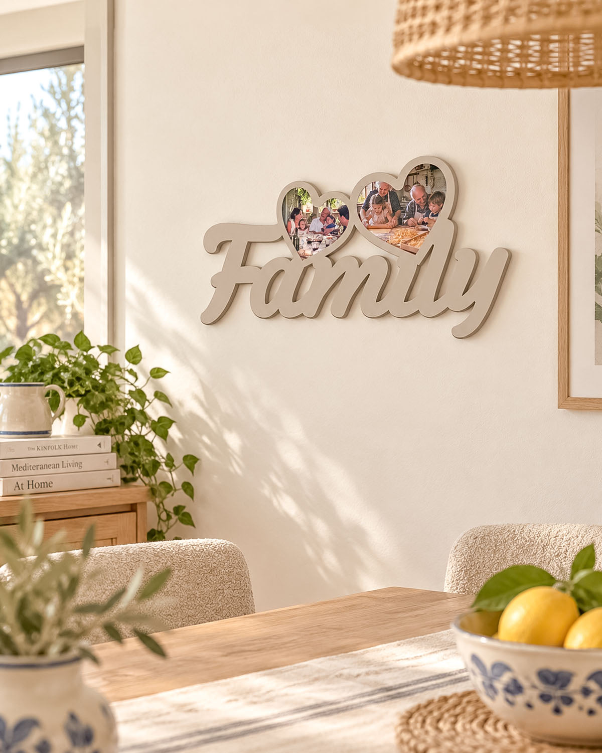 Tavoletta Family foto cuori