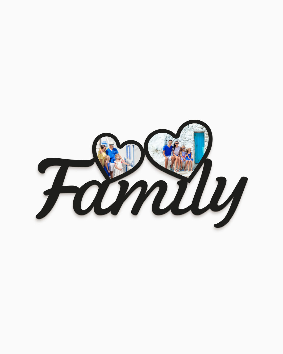 Tavoletta Family foto cuori