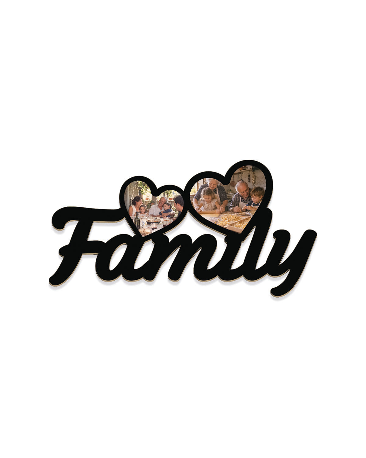 Tavoletta Family foto cuori