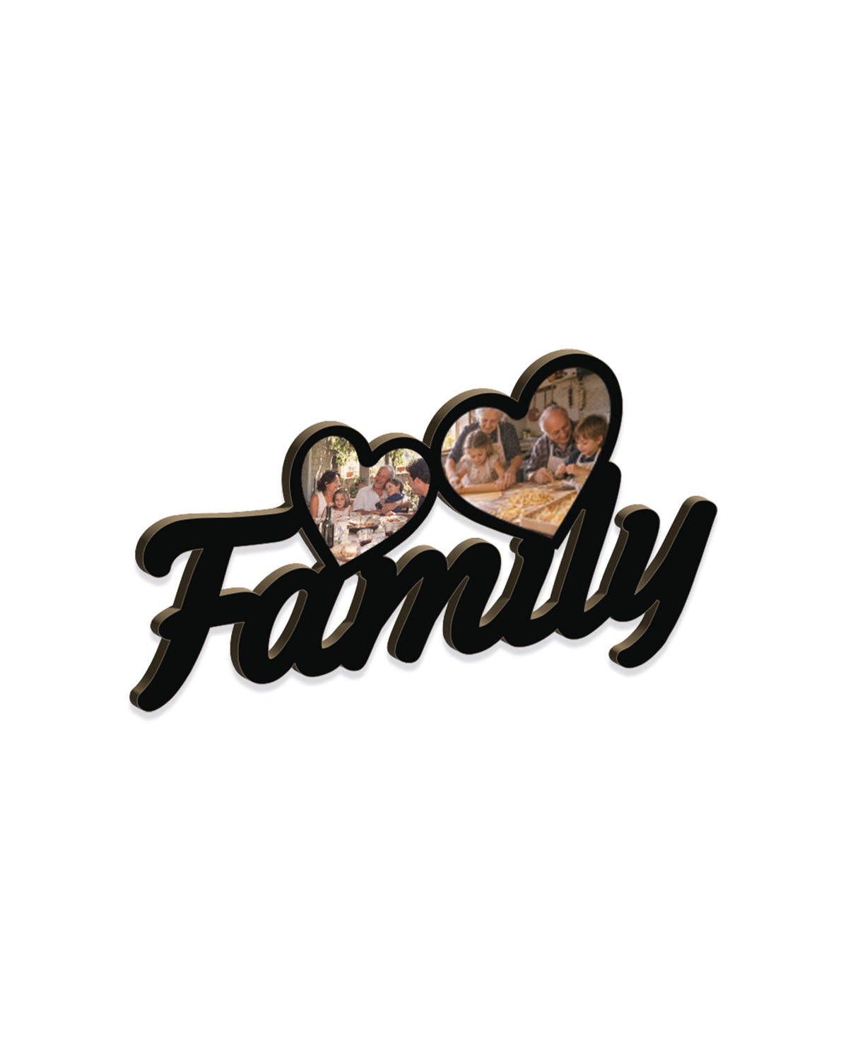 Tavoletta Family foto cuori