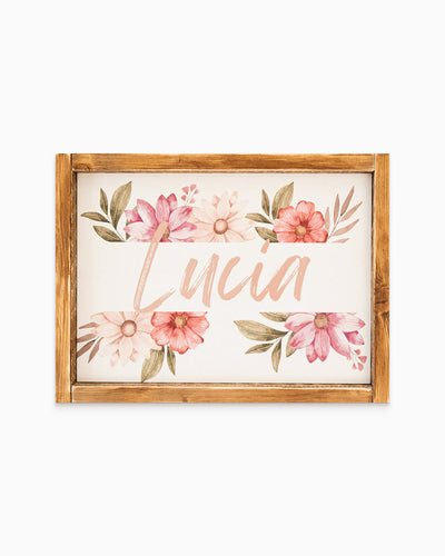 Tavoletta con Cornice Nome Personalizzato