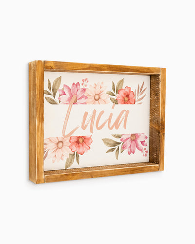 Tavoletta con Cornice Nome Personalizzato