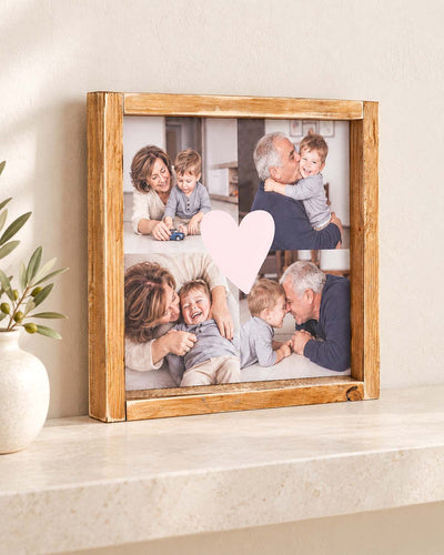 Tavoletta Love Personalizzata con Cornice in Legno