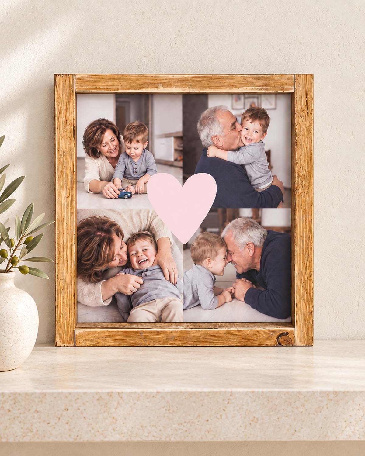 Tavoletta Love Personalizzata con Cornice in Legno