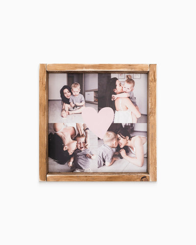 Tavoletta Love Personalizzata con Cornice in Legno