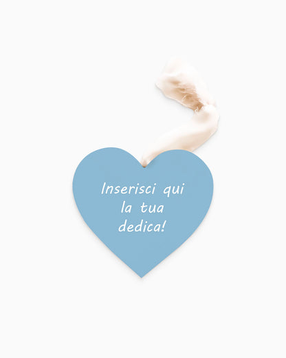Tavoletta Cuore con dedica personalizzata