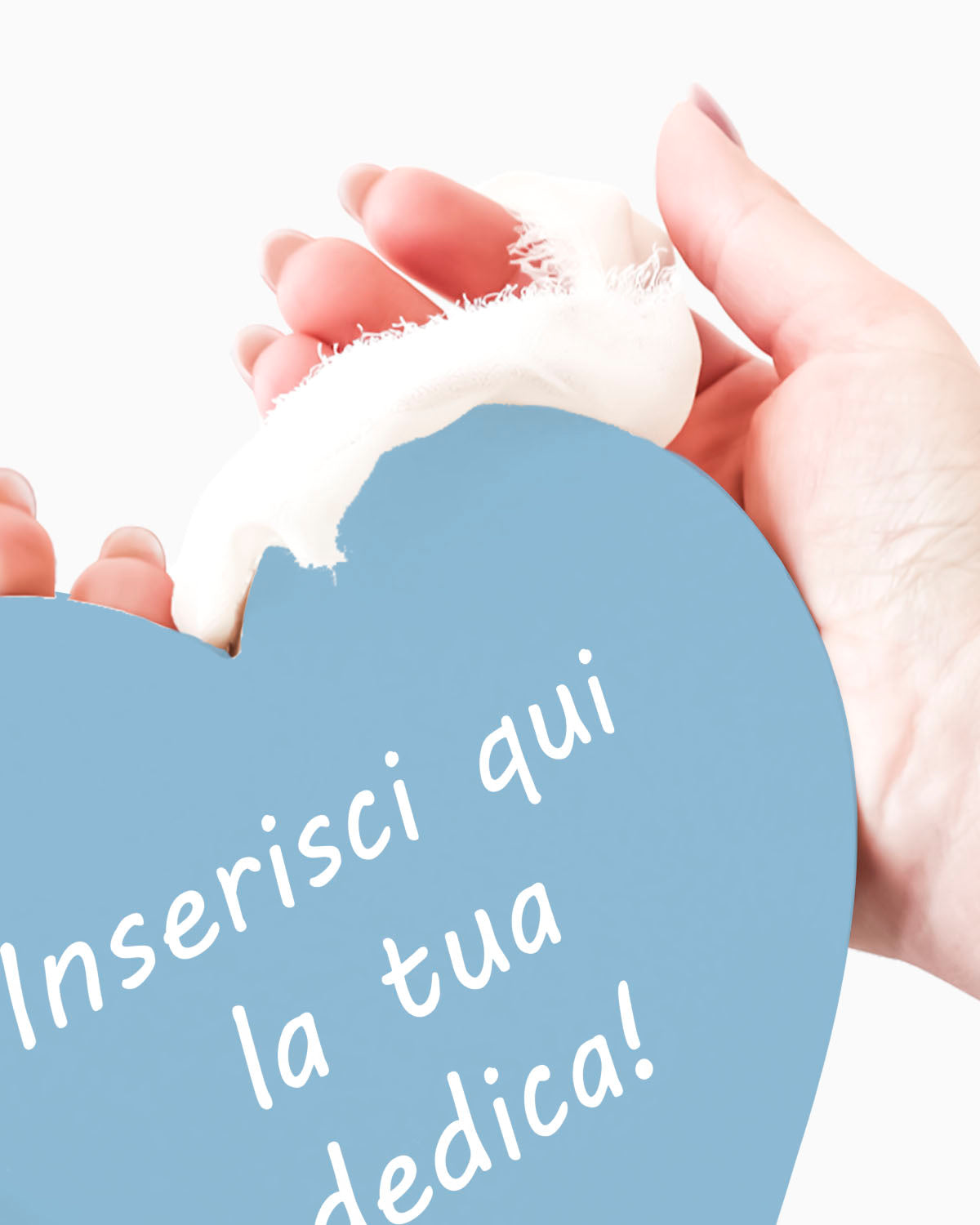 Tavoletta Cuore con dedica personalizzata