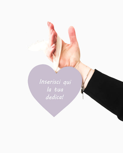 Tavoletta Cuore con dedica personalizzata