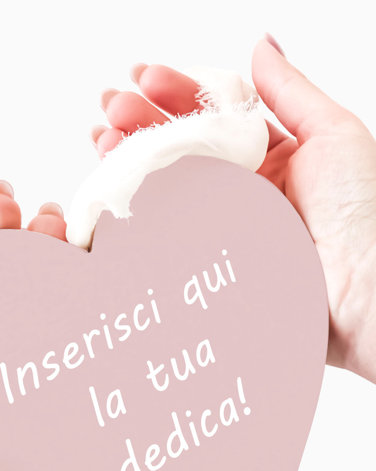 Tavoletta Cuore con dedica personalizzata