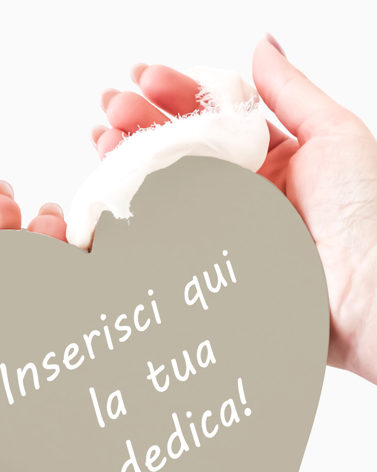 Tavoletta Cuore con dedica personalizzata