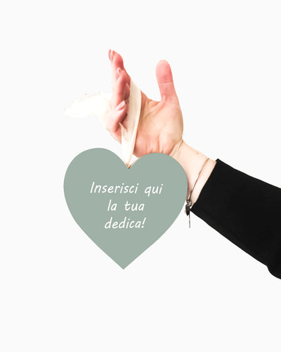 Tavoletta Cuore con dedica personalizzata