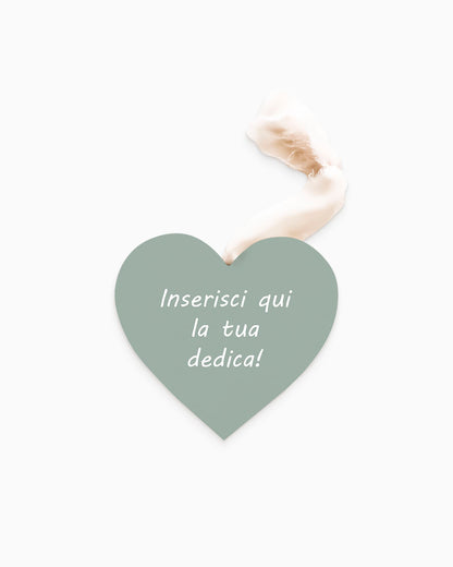 Tavoletta Cuore con dedica personalizzata