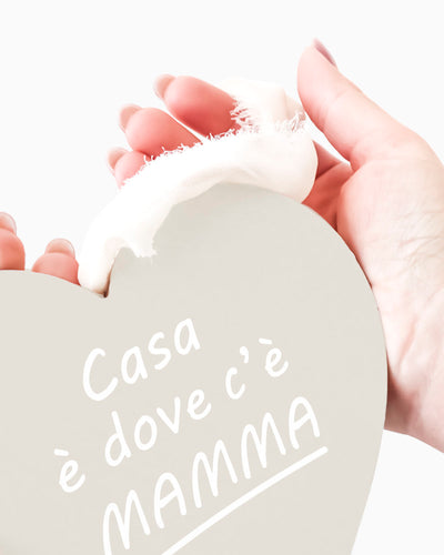 Tavoletta Cuore casa dove c'è mamma