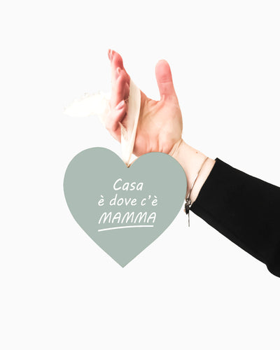 Tavoletta Cuore casa dove c'è mamma