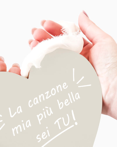 Tavoletta Cuore la canzone mia più bella