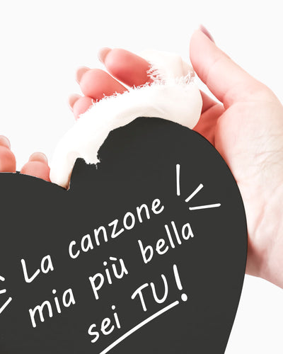 Tavoletta Cuore la canzone mia più bella