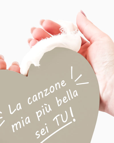 Tavoletta Cuore la canzone mia più bella