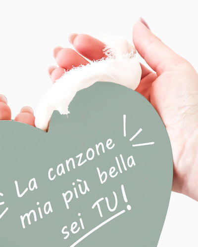 Tavoletta Cuore la canzone mia più bella