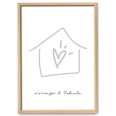 Poster Personalizzato Casa siamo noi