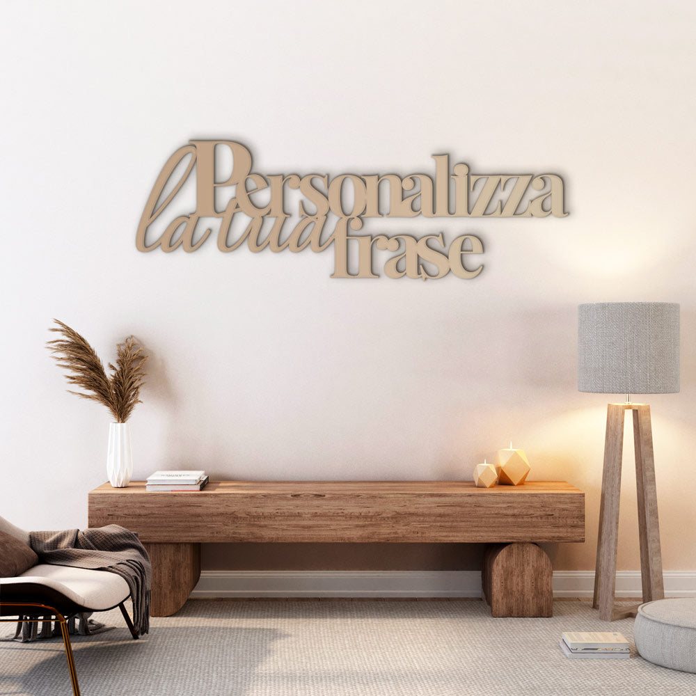 Personalized wooden wall writing