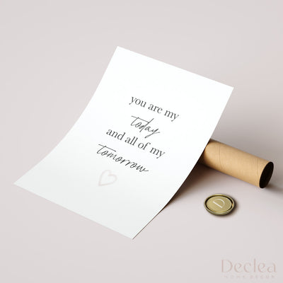 Poster you are my Today