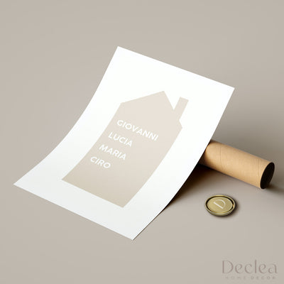 Poster Personalizzato Love My Family