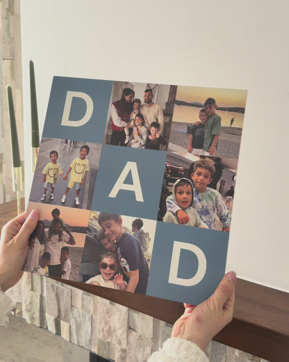 Tavoletta Personalizzata Dad Foto Collage