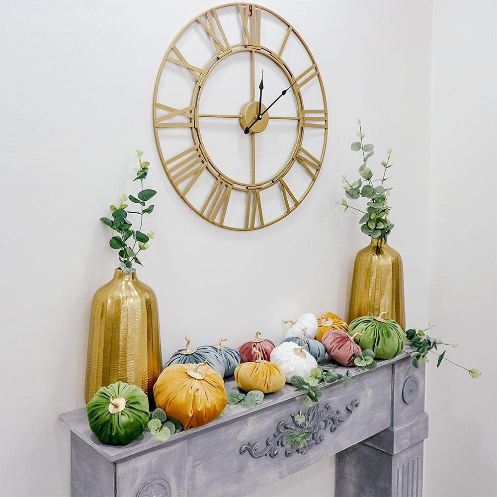 Glam Decorative Pumpkin Set in velvet