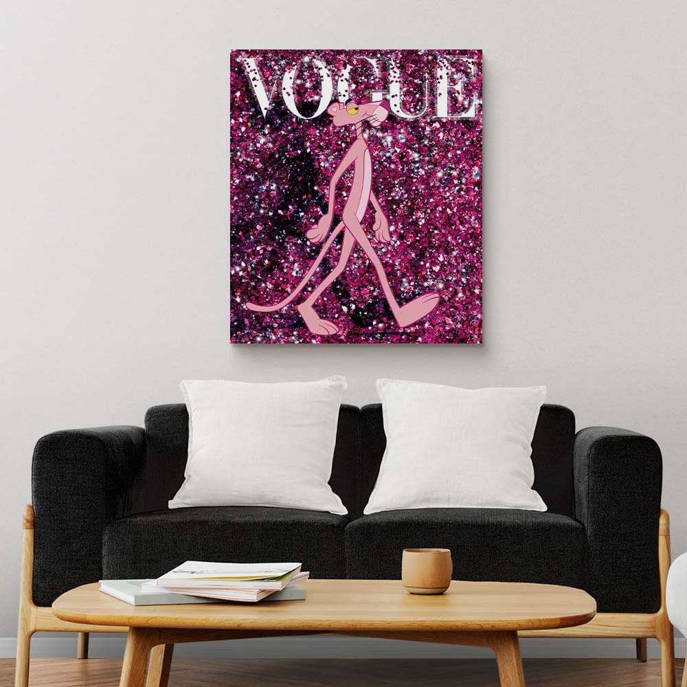 Vogue Pink Panther painting