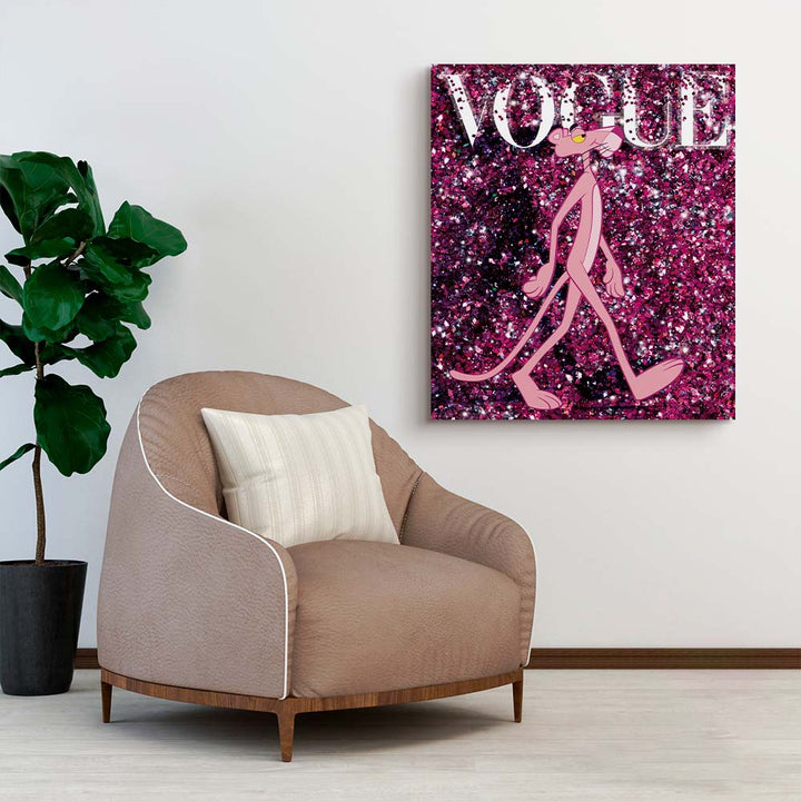 Vogue Pink Panther painting