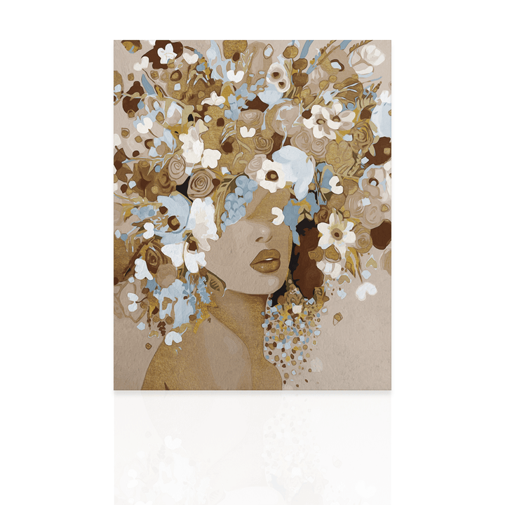 Quadro Face and Flowers
