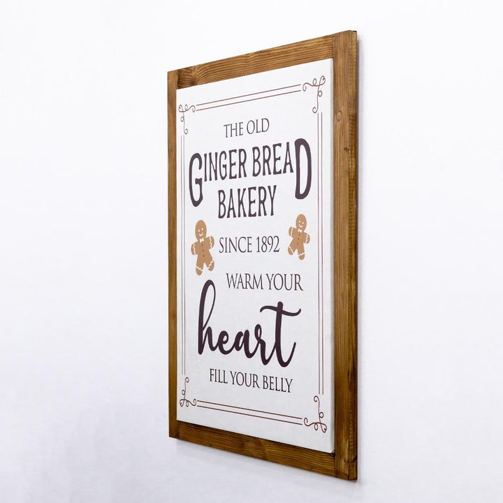 Ginger Bread wooden frame picture