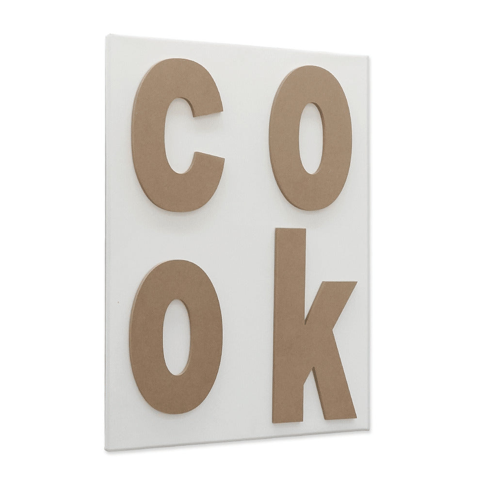 Cook relief canvas painting
