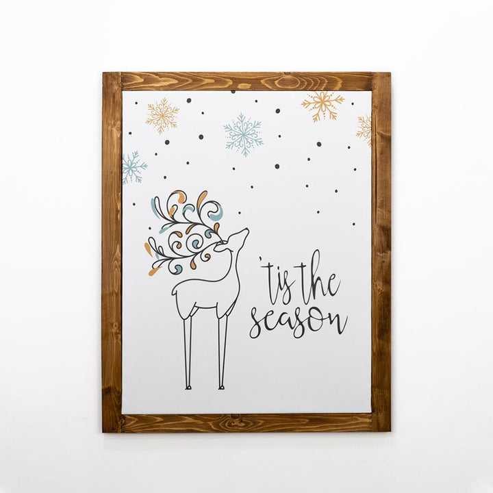 Quadro cornice legno the season