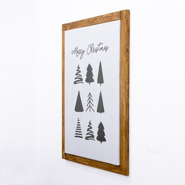 Merry Christmas wooden frame picture