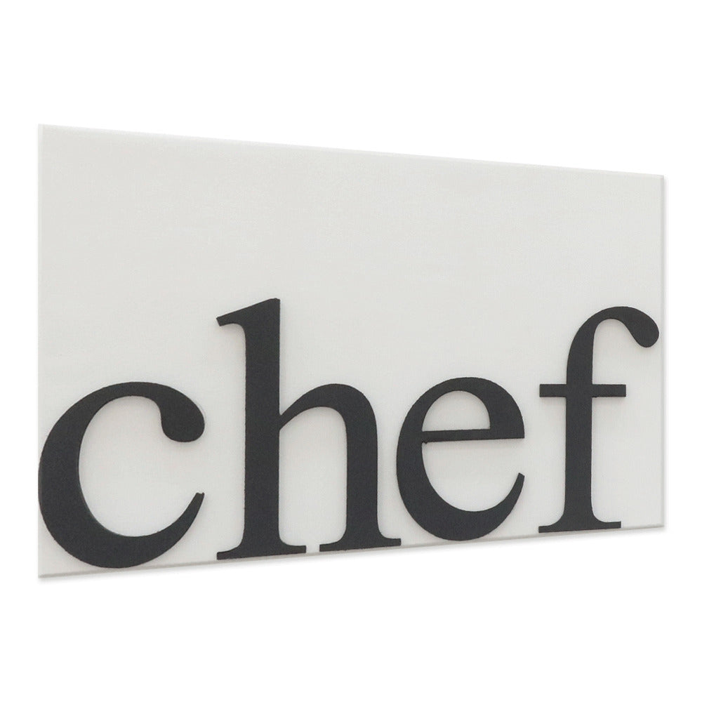 Chef embossed canvas painting