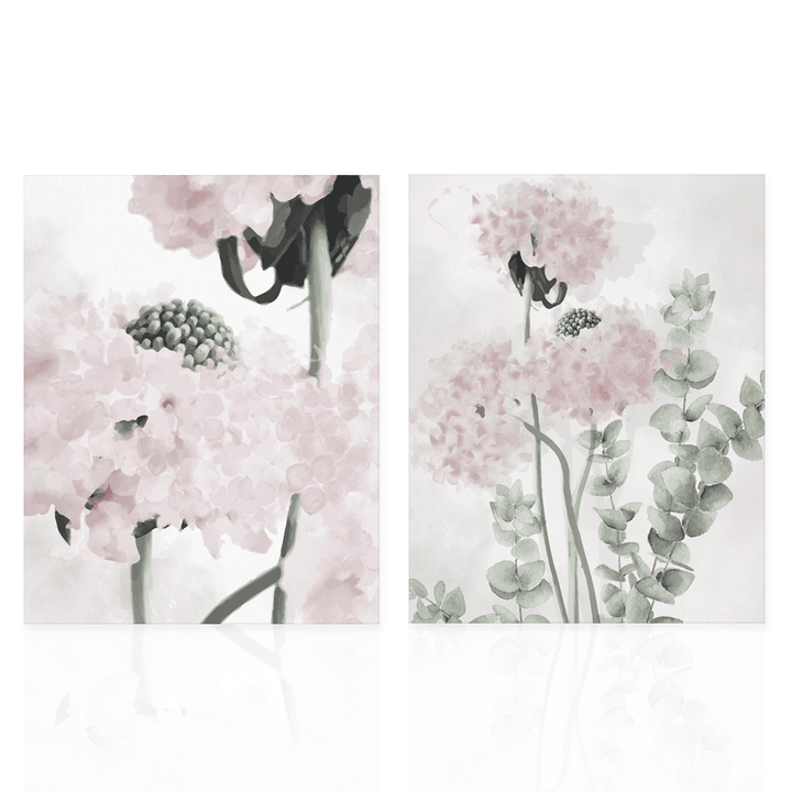 Quadro Doppio Pink Flowers