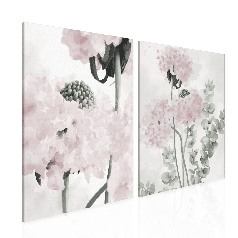 Double Pink Flowers Framework