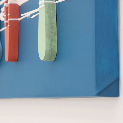 Creative embossed canvas painting