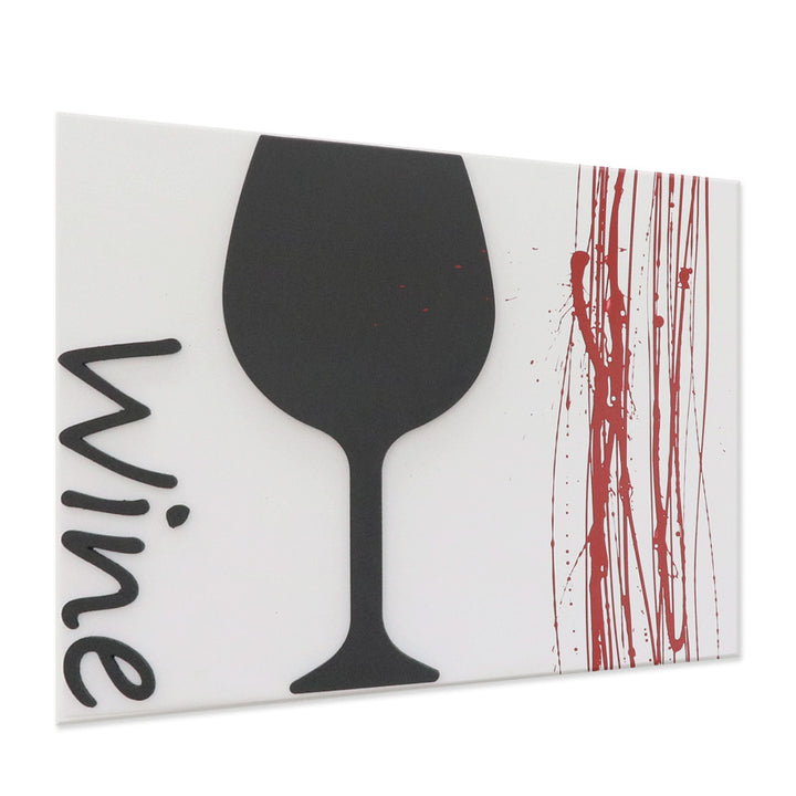 Wine embossed canvas painting