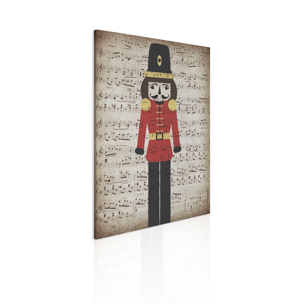 Quadro Natalizio Music Red