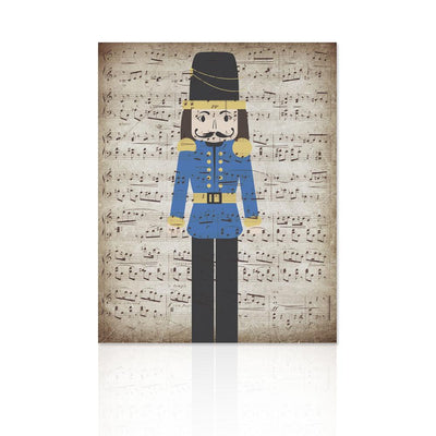 Quadro Natalizio Music Blue