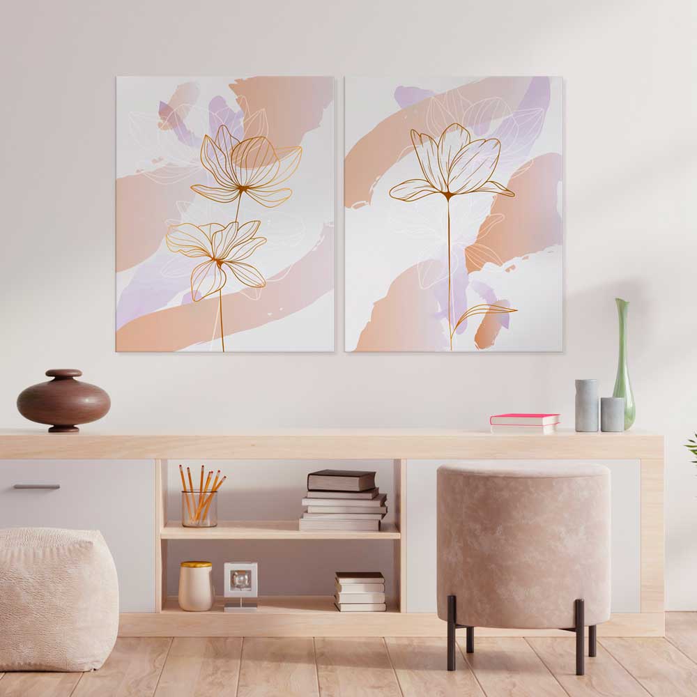 Double Spring Flowers painting