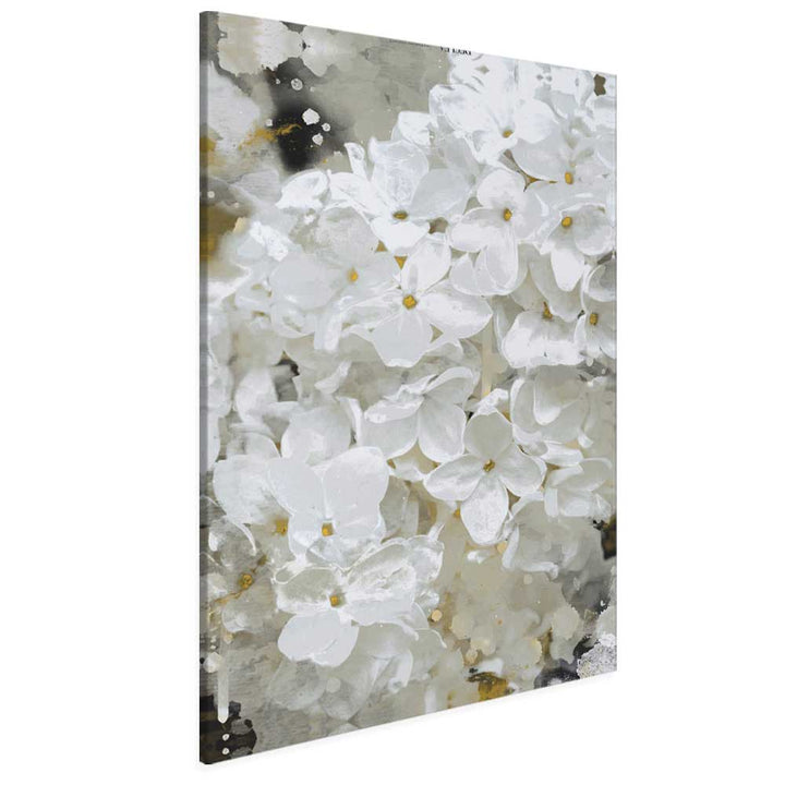 White floral pattern framework