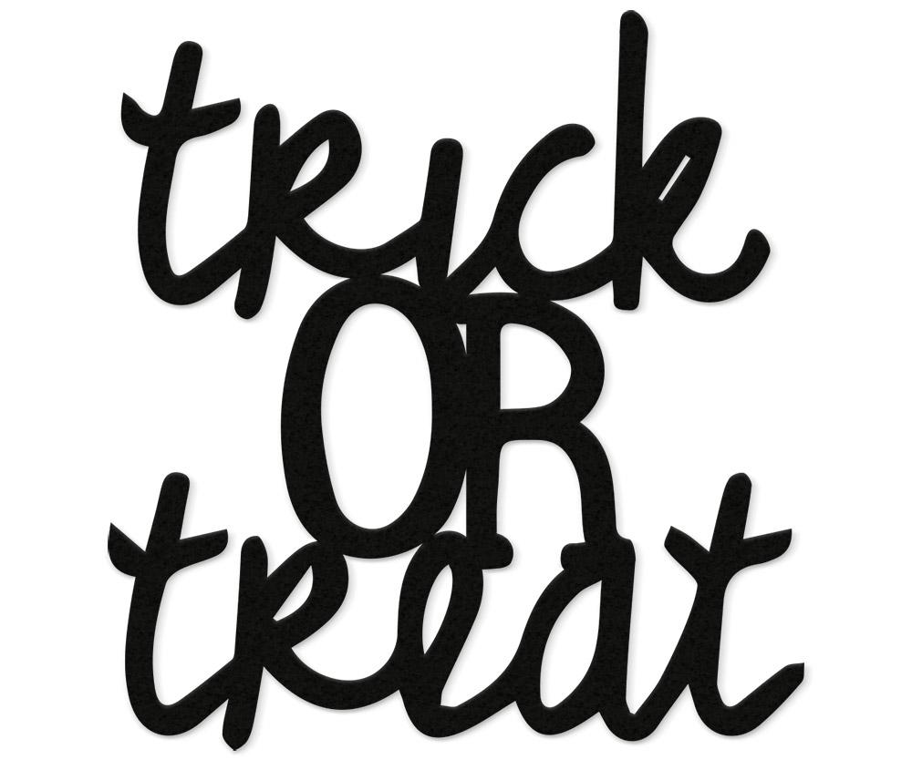 Trick or Treat wooden lettering