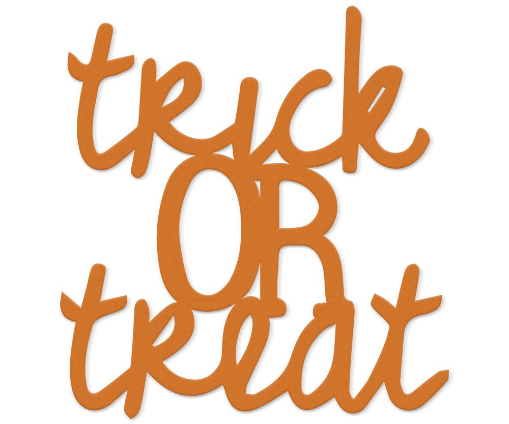 Scritta in legno Trick or Treat