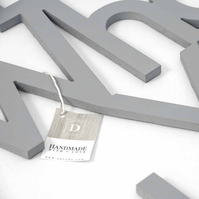 scritta in legno do what you love - decorazione per l'ingresso o salotto #colore_grigio-medio