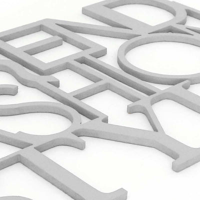 scritta in legno trend fashion style - decorazione per l'ingresso o salotto 